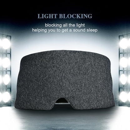 FRESHME Cotton Sleep Eye Mask for Women Men - 100% Blocking Light Travel Blindfold, Soft Zero Pressure Grey Eyes Cover with Adjustable Velcro Strap for Side Sleeper Night Sleeping, Work Nap and Yoga