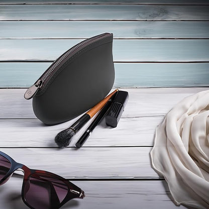 Small Makeup Bag by Pudinbag | The Premium Silicone Purse Bag | Vegan Hygenic Eco-friendly | Water and Heat Resistant