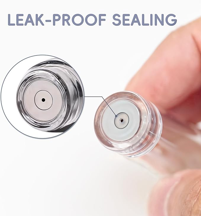 5ml Perfume Spray Bottle, AG00RG Leather Refillable Dispenser Bottom Fill Fragrance Scent Container, Portable and Leak-proof Suitable for Traveling & Outgoing (Rose Gold)