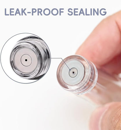 5ml Perfume Spray Bottle, AG00WH Leather Refillable Dispenser Bottom Fill Fragrance Scent Container, Portable and Leak-proof Suitable for Traveling & Outgoing (White 5ml)