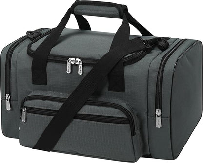 Small Gym Duffle Bag - 17 inch Carry On Weekender Bag for Travel Sport (17x10x9 in) - Dark Grey