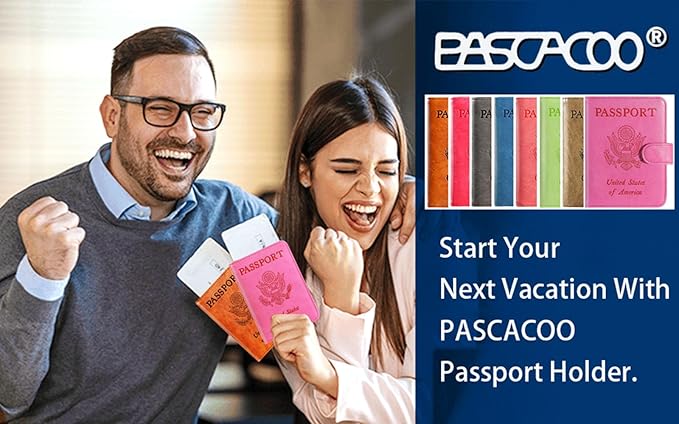 Airtag Passport Holder Cover Wallet RFID Blocking Leather Case Travel Essentials Luggage Accessories Travel Must Have(118#Purple)