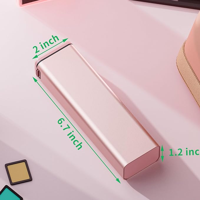 7 Day Weekly Metal Pill Organizer for Travel, Kursoaya Premium Aluminum Daily Pill Box, Cute Portable Pill Case, Large Capacity Pill Holder for Supplements, Pills, Vitamins, Medicine