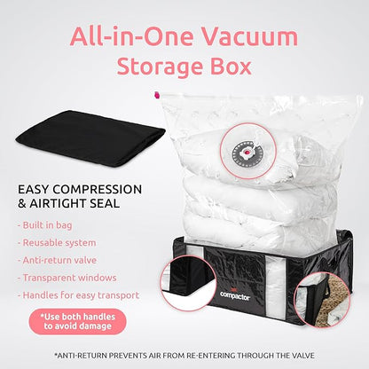 3D Vacuum Bags Semi Rigid… (Black | PARISIENNE, Value Pack)