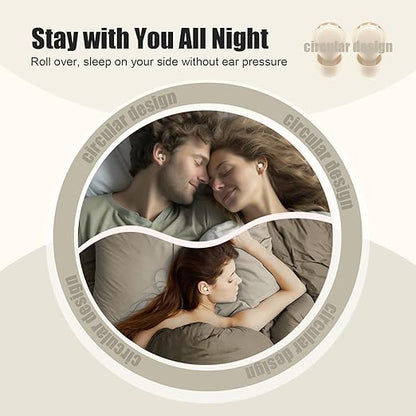 Ear Plugs for Sleeping Noise Reduction, Beinkap Reusable Earplugs Hearing Protection for Focus, Study, Work – 6 Pair Eartips in S/M/L – Flexible Silicone Soft – 35dB Noise Cancelling - Skin