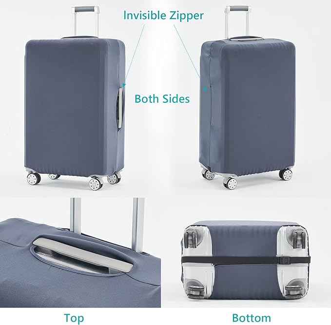 Travelkin Luggage Covers For Suitcase Tsa Approved,Suitcase Cover Protector Fit 18-32 Inch Luggage