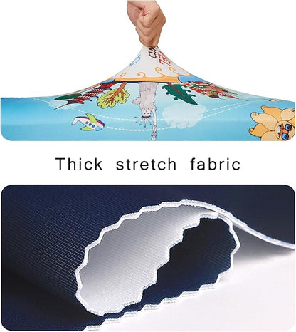 WUJIAONIAO Travel Luggage Cover Baggage Suitcase Cover Protector Skins 18-32 Inch (ocean, L (for 25-28 inch luggage))