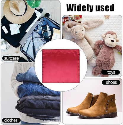 GONGKANGYUAN 6 Pack Dust Bags for Handbags – Silk Drawstring Storage Pouch, Dustproof Travel Organizer for Purses, Shoes & Boots