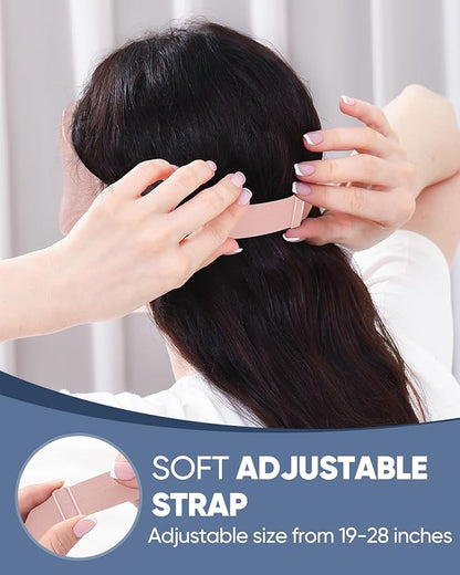 MZOO Luxury Sleep Eye Mask for Side Sleeper Men Women, Zero Eye Pressure 3D Sleeping Mask, Light Blocking Patented Design Night Blindfold, Soft Eye Shade Cover for Travel, Pink