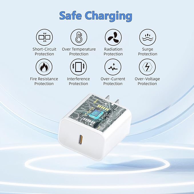 10FT for iPhone 16 15 Charger Fast Charging, Long USB C to C Charger Cord with 20W Type C Phone Fast Charging Block for iPhone 16/16 Pro/16 Pro max/16 Plus, iPhone 15/15 Pro/15 Pro max/15,iPad, 1Pack