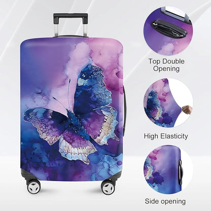 ANNA QUEEN Travel Luggage Cover Suitcase Protector Suitcase Cover Anti-Scratch,Stretchable Bag Cover Washable Durable Polyester