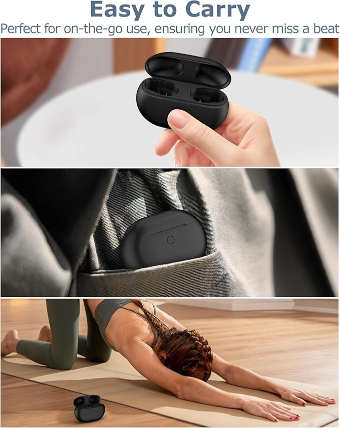 Charging Case Replacement for Studio Buds & Studio Buds+: Earbuds Charger Case with Bluetooth Sync Button, 660mAh Battery & USB-C Cable