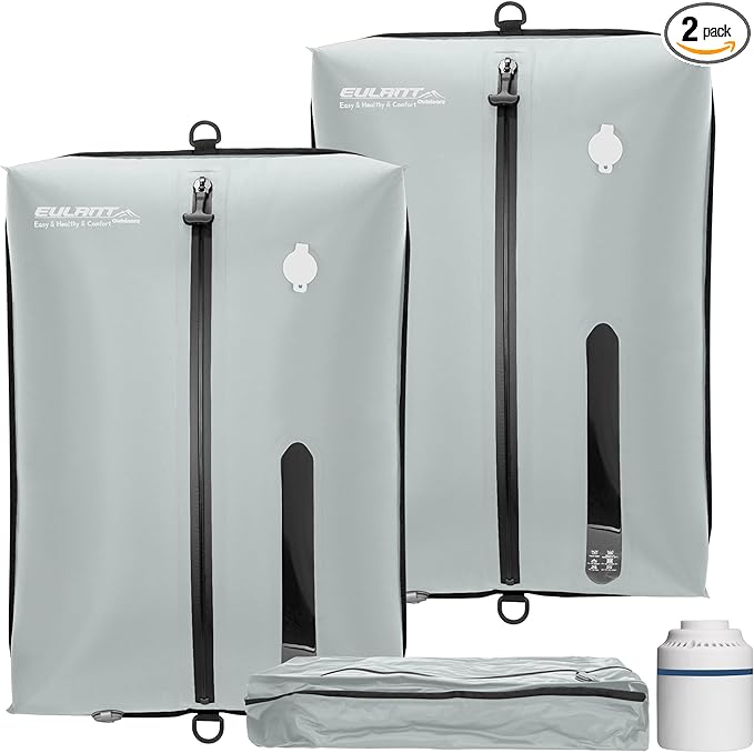 Reusable Vacuum Bags for Travel With Pump,Professional Waterproof IPX8 Vacuum Compression Bag for Suitcases Backpack,Space Saver Bags Packing Organizers for Clothing Packing(2PACK+PUMP)