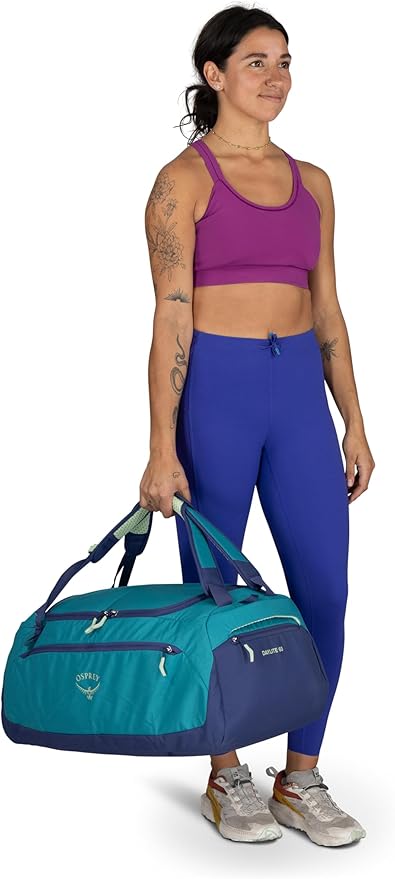 Osprey Daylite 60L Duffel Backpack - Convertible Everyday Duffel Bag for Gym, Commute, and Travel, Black