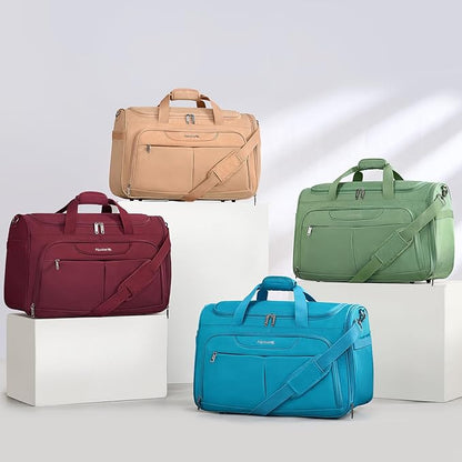 Hanke Carry On luggage Bags for Travel, Large Foldable Duffle Bag for Travel, Softside Lightweight Travel Bag Carry On Bags for Airplanes Women, Travel Tote Bags for Women Men.（Pink）