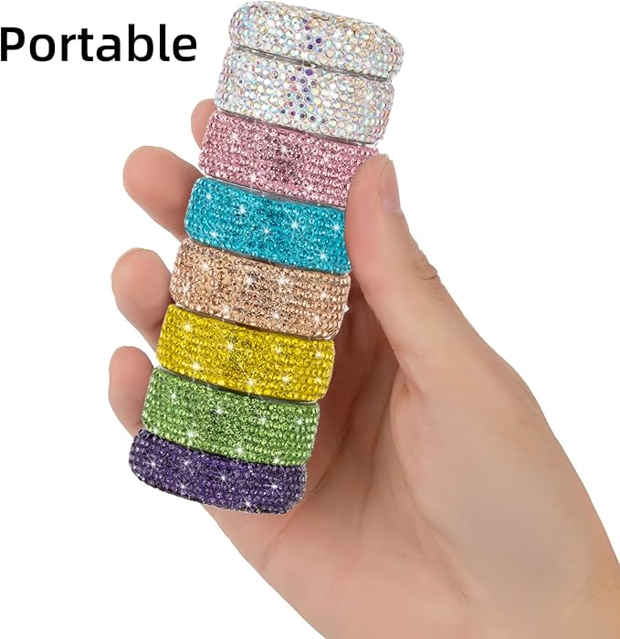 Pill Organizer Travel Medicine Supplement Organizer Weekly Pill Box 7 Day Daily Vitamin Cases Portable Stackable Pill Caddy for Women(Rainbow)