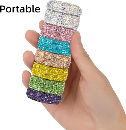 Pill Organizer Travel Medicine Supplement Organizer Weekly Pill Box 7 Day Daily Vitamin Cases Portable Stackable Pill Caddy for Women(Rainbow)