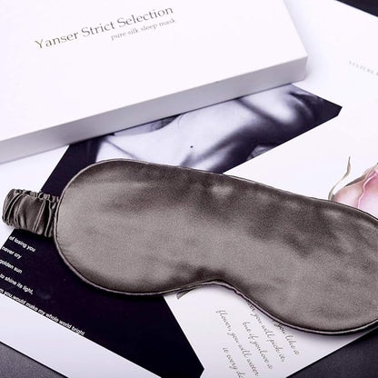 Silk Sleep Mask Light Blocking Luxury 100% Mulberry 19mm Silk Eye Mask Eye Cover Blindfold Ultra Soft Light & Comfy Anti Aging Skin Care with Travel Bag Gift Package