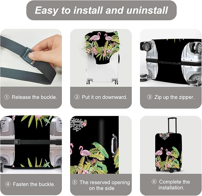 Luggage Cover, Washable Suitcase Cover, Suitcase Protector Anti-scratch Bag cover