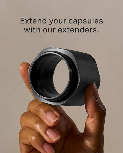 Cadence Extender - Add On to Any Flex Magnetic Containers with Lids,Extension to Travel Bottles for Toiletries - Carry On Travel Essentials For Women/Men - Adds Additional 1.43 fl oz - 3pk, Charcoal