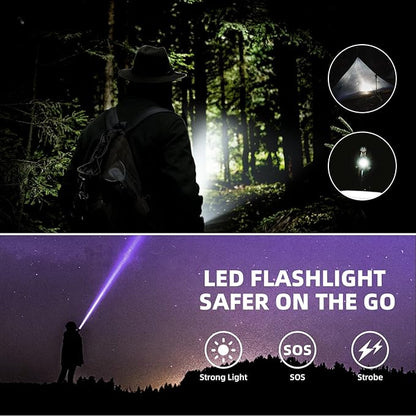 Solar Power Bank 20000mAh Portable Wireless Charger 15W USB-C Fast Charging External Battery Pack Compatible with iPhone, iPad, Samsung More, Dual LED Flashlights Perfect for Camping, Hiking, Outdoor