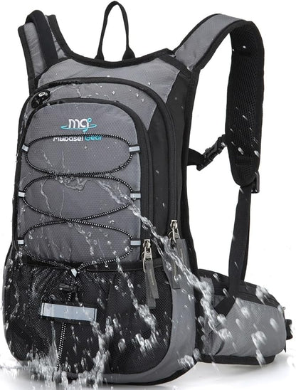 15L Insulated Hydration Backpack Pack with 2L Water Bladder Lightweight Hiking Backpack Bag for Women Men Daypack for Hiking Running Festival Camping Biking