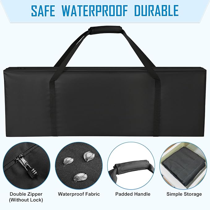 60" Sports Duffle Bag - 334L Extra Large Travel Duffel Luggage Bag with Upgrade 2-way Lockable Zippers, Durable & Water Resistant (60inch)