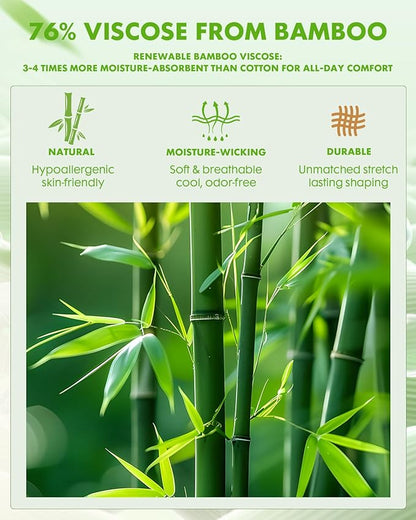 Bamboo Viscose Compression Socks for Women Men 2 Pairs 15-20mmHg Knee High Compression Socks Travel Nurse