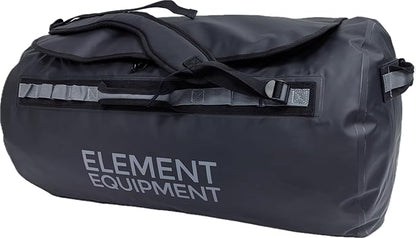 Element Equipment Trailhead 2.0 Waterproof Duffel Bag Shoulder Straps Black/Grey Medium