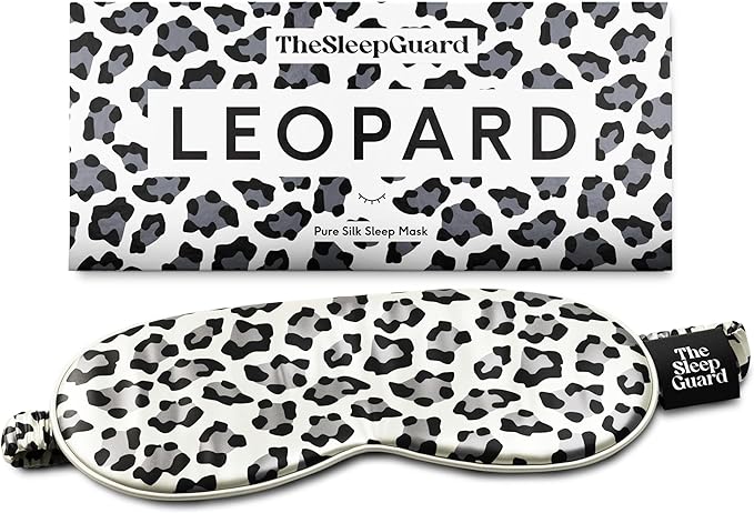 TheSleepGuard Pure Silk Sleep Mask [100% 6A Mulberry Silk, 22 Momme] Light Blocking Travel Essentials. Eye Masks for Sleeping. Black Oeko-Tex Blindfold. Eye Covers for Men & Women