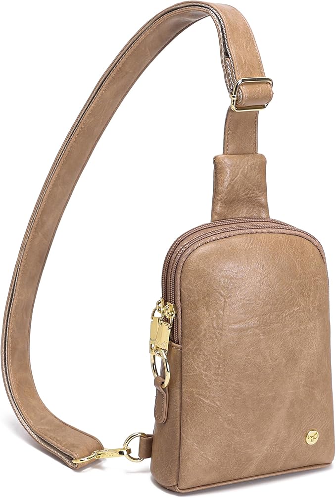 INICAT Sling Bag for Women Touchscreen Small Crossbody Cell Phone Purse Fanny Pack