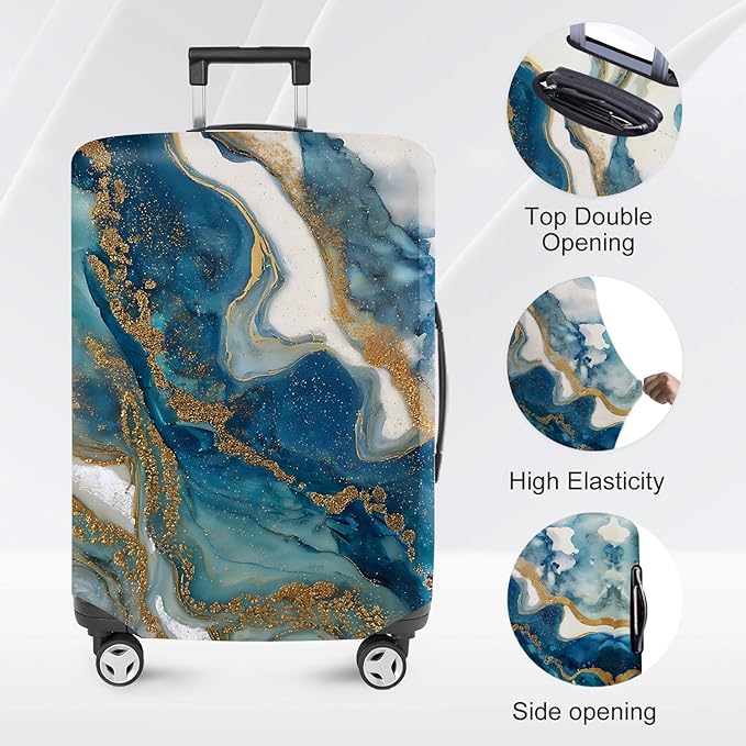 ANNA QUEEN Travel Luggage Cover Suitcase Protector Suitcase Cover Anti-Scratch,Stretchable Bag Cover Washable Durable Polyester