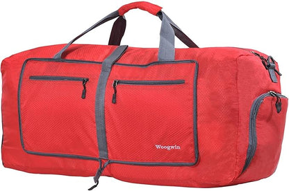 Woogwin Travel Duffel Bag Large Foldable Waterproof Overnight Bag for Beach Swim Bags Pool Sports Gym