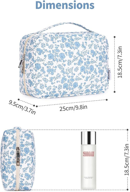 Narwey Small Hanging Travel Toiletry Bag for Women, Travel Bag for Toiletries, Makeup Bag Organizer Cosmetic Bags Make Up Bags for Girls