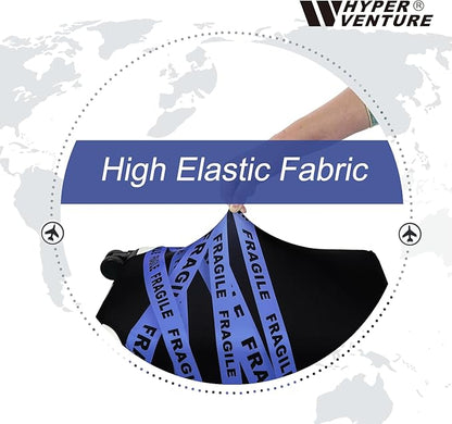 HYPER VENTURE Washable Luggage Cover - Fashion Suitcase Protector Fits 31-32 Inch Luggage (Fragile, XL)
