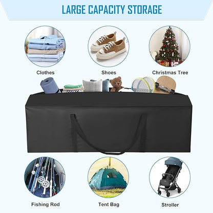 60" Sports Duffle Bag - 334L Extra Large Travel Duffel Luggage Bag with Upgrade 2-way Lockable Zippers, Durable & Water Resistant (60inch)