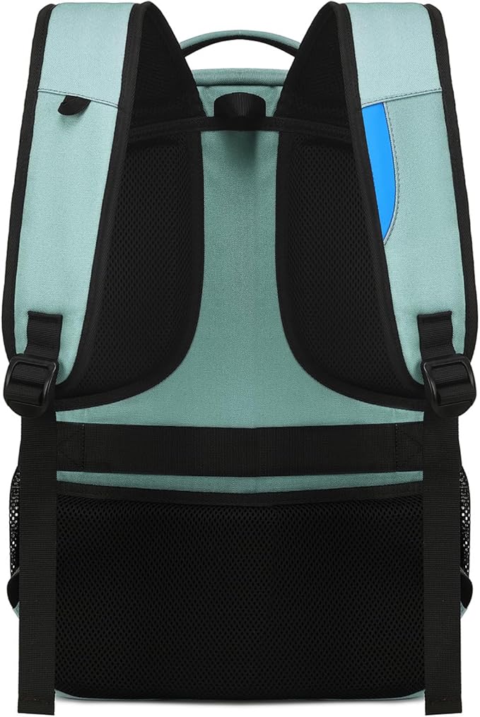 DUSLANG 17 Inch Laptop Backpack for Travel Water Resistant College Backpack for Men/Women Laptop Bag with USB Charging Port and Clear Cosmetic Toiletry Bag, Green A