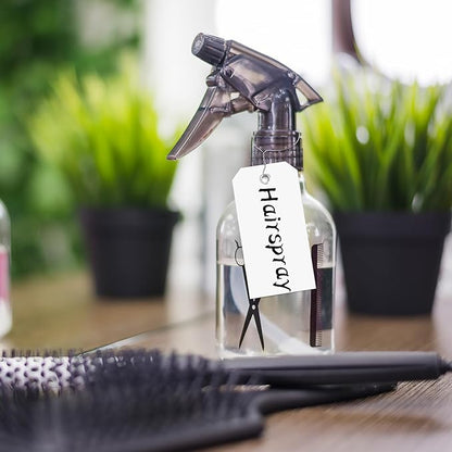 1000 Pieces Plastic Shipping Tags with Wire Labeling Tags Waterproof Hang Tags with Reinforcement Hole Writable Luggage tag Loops for Equipment Inventory Parts Garage (White, 4 3/4" x 2 3/8")