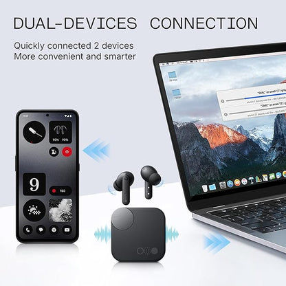 CMF Buds Pro 2 Wireless Earbuds with Smart Dial, 50dB Hybrid Noise Cancelling Earbuds Wireless Bluetooth 5.3, 11mm Bass with LDAC, 6 Hi-Res Audio Mics, 43H Playtime, Fast Charging Case, Dark Grey