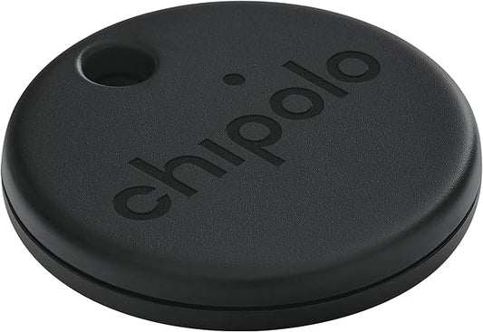 Chipolo ONE Spot - Key Finder, Bluetooth Tracker for Keys, Bag - Works with The Apple Find My app (only for iOS) (Almost Black)