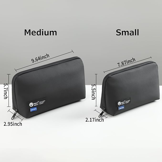 RIGHT AWAY Electronic Organizer,Waterproof Travel Accessories Storage, Tech Pouch for Cord, Power bank, Airpods, Daily Items