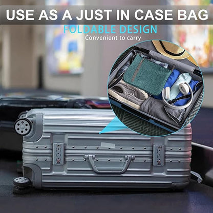 Vomgomfom 65L/85L/115L Foldable Travel Duffle Bag, Lightweight Checked Luggage with Shoe Compartment, Water-Resistant Weekender Overnight Bag for Men & Women