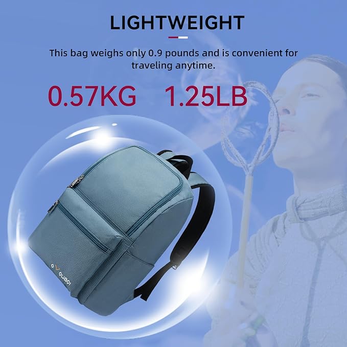 OMOUBOI Casual Daypacks Superbreak Backpack 14 inch Laptop Backpack for Women & Men Fits Tourism Business (Steelblue)