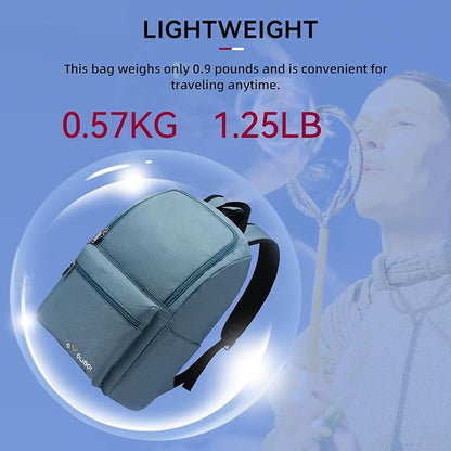 OMOUBOI Casual Daypacks Superbreak Backpack 14 inch Laptop Backpack for Women & Men Fits Tourism Business (Steelblue)