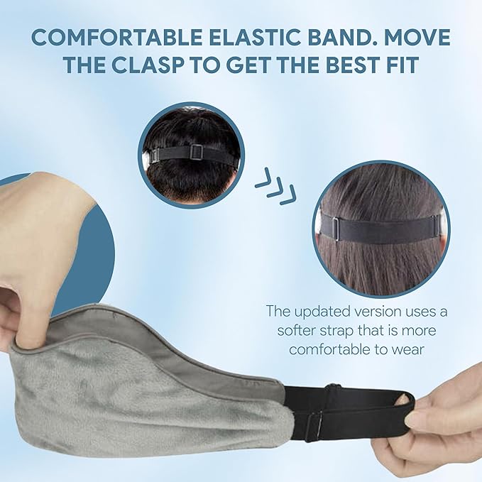 Sleep Set – Weighted Eye Mask with Removable Inserts + Soft Silicone Earplugs (White & Green) – Comfort Sleep Bundle for Travel, Relaxation & Noise Reduction