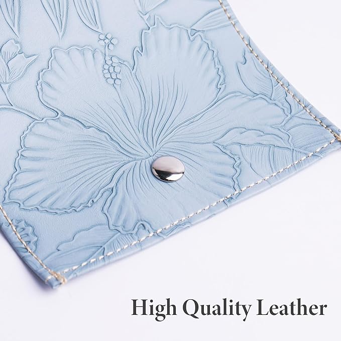 Pill Organizer,LIZIMANDU Weekly Travel Pill Case Box Medication Reminder Daily AM PM, Day Night 7 Compartments,for 4 Times A Day, 7 Days a Week-Includes Leather PU Carrying Case(1-Carved Blue4)