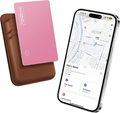 Ultra Slim Air Card Tag: 2025 MFi Certified Wallet Smart Tracker Card - Compatible with Apple Find My Wallets Finder Tracking Cards Tags, Keep Track Item Locator of Luggage, Passport, Purse, Backpack