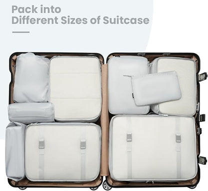 BAGAIL 6 Set/8 Set/10 Set Packing Cubes Various Sizes Packing Organizer for Travel Accessories Luggage Carry On Suitcase