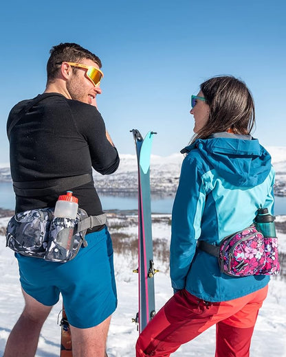 WATERFLY Fanny Pack Waist Bag: Waist Pack for Women Men with Water Bottle Holder Hiking Fanny Pack for Running Walking DogWalking Travel Cycling