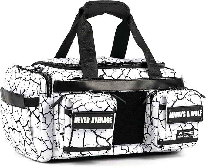 WOLFpak 20L Mini Duffle Bag for Gym & Travel | Waterproof Carry-On Weekender Bag with Shoe Compartment, Hard Bottom, and Tactical Molle System (Part 2: The Reign)